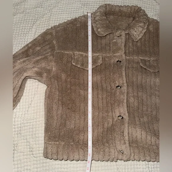HALARA Women’s Long Sleeve Casual Sherpa Jacket in Cream NWT - Size Large - Picture 12 of 15